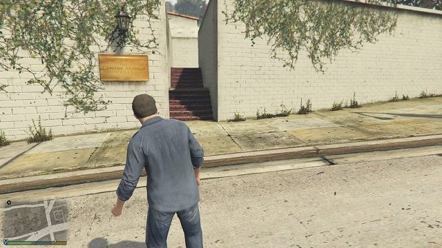 Wejście do omawianej części hotelu. - GTA 5: Napisy, Murder Mystery - solucja, mapa, wszystkie napisy - GTA 5 - poradnik do gry
