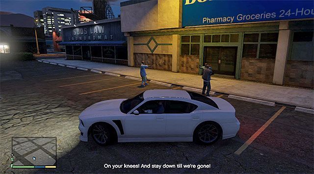 Możesz pomóc rabusiom, pozostawić ich w potrzebie lub ich zabić - GTA 5: Kierowca dla rabusiów, Przypadkowe zdarzenia - solucja - GTA 5 - poradnik do gry
