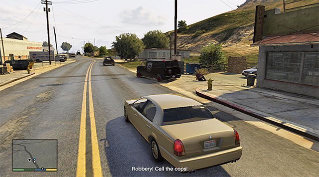 Musisz powstrzymać złodziejaszków i odebrać skradzioną przez nich gotówkę - GTA 5: Pogoń za złodziejami na wsi 1, 2, Przypadkowe zdarzenia - solucja - GTA 5 - poradnik do gry