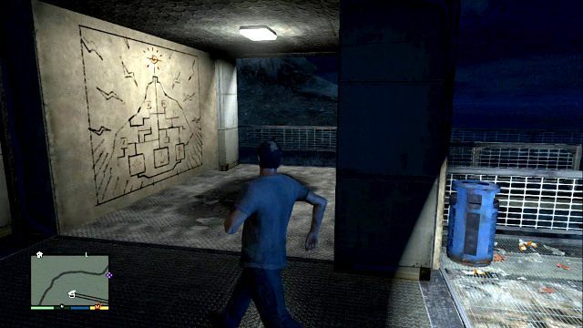 Wskazówka na stacji - GTA 5: Ciekawe lokacje - Góra Chilliad, Kult Altruistów, Internet - porady - GTA 5 - poradnik do gry