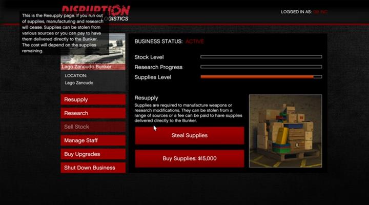 Podobnie jak przy innych biznesach, możesz zdobywać zasoby wykonując liczne misje - GTA Online: Bunkry - zasoby - GTA 5 - poradnik do gry