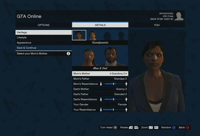 Wybierasz twarze dziadków i rodziców - GTA Online: Tworzenie postaci - porady - GTA 5 - poradnik do gry