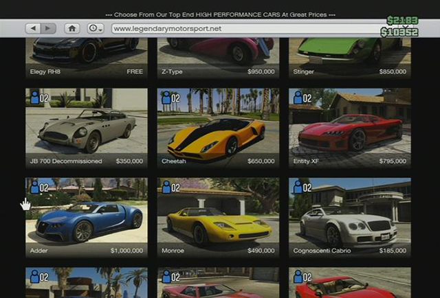 Sklep z samochodami - GTA Online: Sklepy internetowe - GTA 5 - poradnik do gry