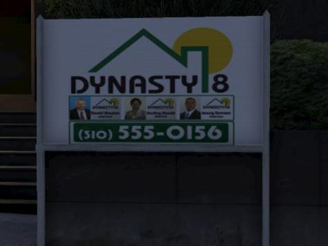 Tablica informacyjna Dynasty 8 - GTA Online: Pośrednictwo nieruchomości - jak kupić dom? - GTA 5 - poradnik do gry