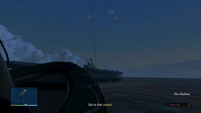 Łódź będzie widoczna już z daleka - GTA Online: Skok na Humane Labs (Humane Raid), napad 3 - solucja - GTA 5 - poradnik do gry