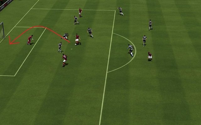 Podcinka piłki okazuje się szalenie skuteczna w momencie, w którym wykonuje ją zawodnik dobrze wyszkolony technicznie - Strzały | Podstawowe zagrania w FIFA 14 - FIFA 14 - poradnik do gry