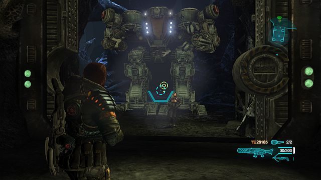Nasza maszyna w całej okazałości. - Misja 6 - Otwarcie zbrojowni i powrót do Hangaru | Opis przejścia i zadania poboczne - Lost Planet 3 - poradnik do gry