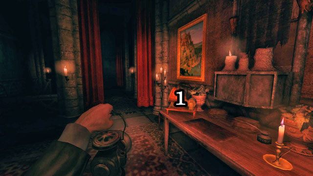 Stoi obok głównego, zamkniętego wejścia do świątyni [1] - Kościół | Znajdźki w Amnesia A Machine for Pigs - Amnesia: A Machine for Pigs - poradnik do gry