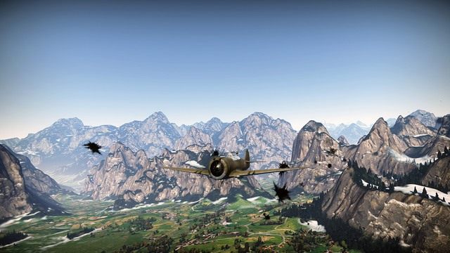 Druga największa polana na mapie - Alpejskie Łąki w War Thunder | Mapy - samoloty - War Thunder - poradnik dla początkujących
