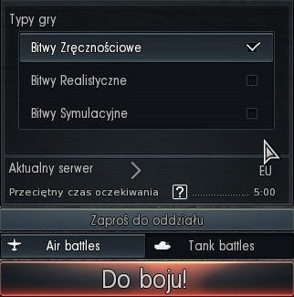 Bitwa zręcznościowa to standardowy tryb walki - Tryby gry | Podstawy rozgrywki w War Thunder - War Thunder - poradnik dla początkujących