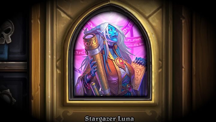 Luna Gwiazdowidząca jest trzecia z kolei Bohaterka z którą będziesz musiał się zmierzyć w laboratorium Luster - Lustro w Hearthstone - wyzwania Laboratorium wyzwań - Hearthstone: Heroes of Warcraft - porady i polecane decki