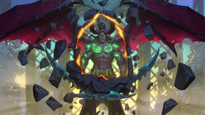 Łowcy Demonów to niezwykle groźni przeciwnicy, którzy potrafią w jednej turze wyrządzić ogromne obrażenia - Hearthstone Popioły Rubieży: Łowca Demonów - dobra talia - Hearthstone: Heroes of Warcraft - porady i polecane decki