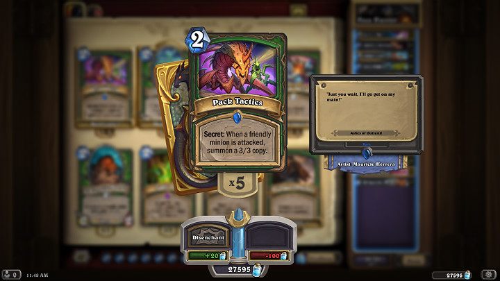 Wraz z kolejnymi rozszerzeniami do gry Hearthstone wprowadzane są coraz to nowe Sekrety przez co przeciwnik zmuszony jest zgadywać jaką pułapką dysponuje przeciwnik lub po kolei sprawdzać wszystkie możliwe kombinacje - Hearthstone Popioły Rubieży: Łowca - dobra talia - Hearthstone: Heroes of Warcraft - porady i polecane decki