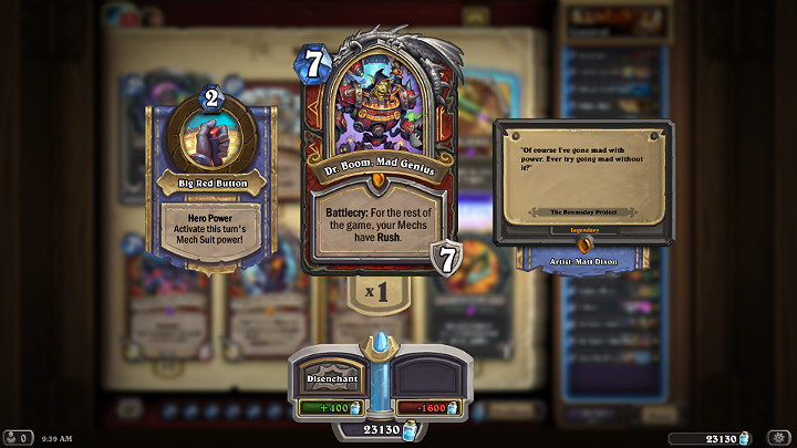 Doktor Huk, Szalony Geniusz to dodatkowy grywalny Bohater dla klasy Wojownika, który w trakcie pojedynku daje ogromną przewagę nad przeciwnikiem - Wojownik w Hearthstone - dobra talia po nerfie - Wybawcy Uldum - Hearthstone: Heroes of Warcraft - porady i polecane decki