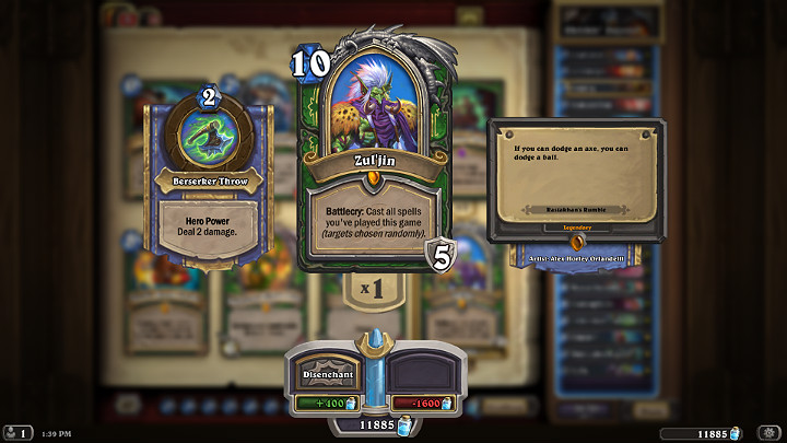ZulJin to nowy dodatkowy Bohater dla klasy Łowcy, który został wprowadzony w rozszerzeniu Rozróba Rastakana - Łowca w Hearthstone - dobra talia - Rozróba Rastakana - Hearthstone: Heroes of Warcraft - porady i polecane decki