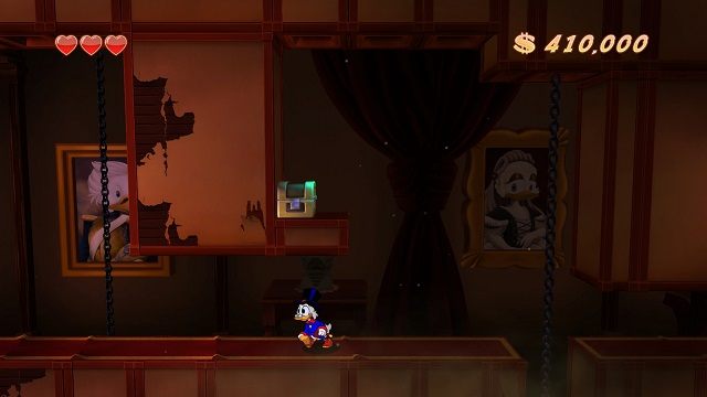 Bez praktycznej mapki można bez trudu pogubić się na zawiłych kondygnacjach starego zamku. - Drugie, trzecie i czwarte piętro | Transylwania | DuckTales - DuckTales Remastered - poradnik do gry