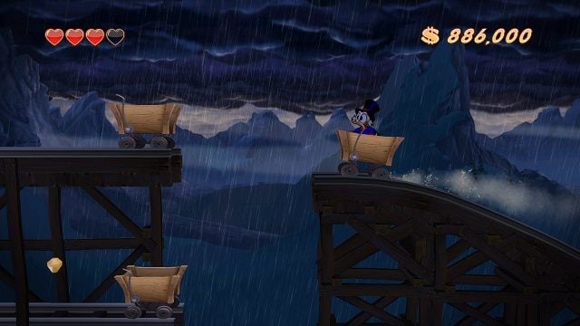 Ciężki wybór. Niestety nie będziesz miał wiele czasu na zastanawianie się. - Kolejka górska | Transylwania | DuckTales - DuckTales Remastered - poradnik do gry