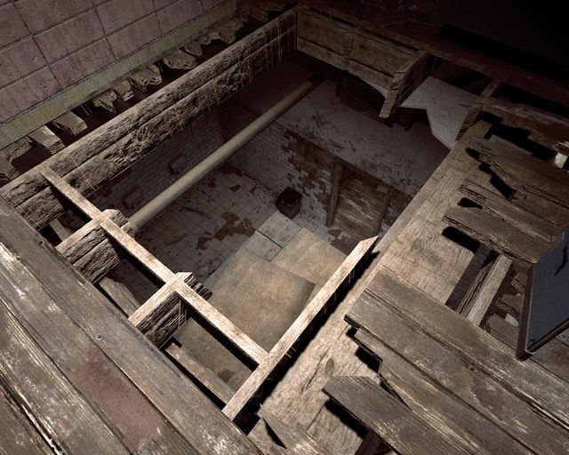 Wyrwa w podłodze, która poprowadzi cię do twojej kamery - Female Ward | Solucja Outlast - Outlast - poradnik do gry