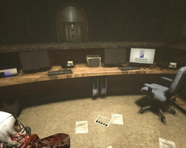 Dokument leży koło komputera przy recepcji - Administration Block | Znajdźki - dokumenty | Outlast - Outlast - poradnik do gry