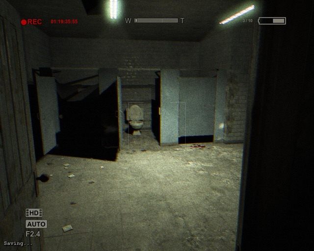 Łazienka, zaraz, gdy wyskoczysz z drugiej wentylacji - Male Ward | Znajdźki - dokumenty | Outlast - Outlast - poradnik do gry