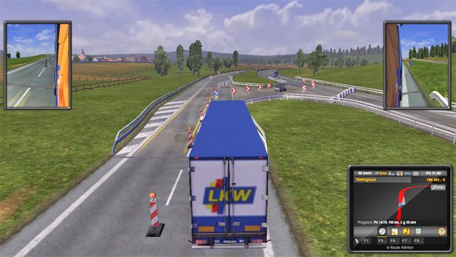 Na trasach szybkiego ruchu nie brakuje zwężeń. - Słowacja | Charakterystyka państw | ETS 2 Going East - Euro Truck Simulator 2: Going East! Ekspansja Polska - poradnik do gry