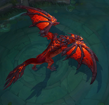 Ognisty Smok (Infernal Drake) - Uznawany za najbardziej cenny spośród czterech podstawowych smoków - Najważniejsze Cele w League of Legends - League of Legends - poradnik do gry