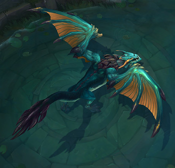 Oceaniczny Smok (Ocean Drake) - Bardzo pożądany Smok we wczesnej fazie gry - Najważniejsze Cele w League of Legends - League of Legends - poradnik do gry