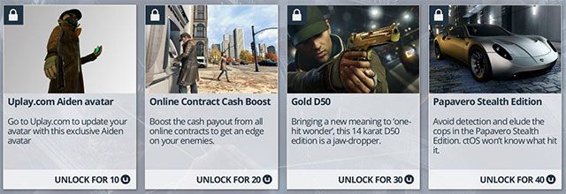 Zestawienie nagród uPlay - uPlay | Podstawowe informacje - Watch Dogs 1 - poradnik do gry