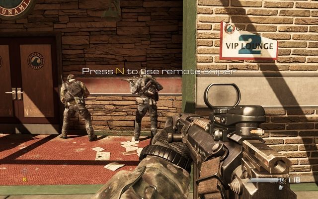 Czas postrzelać ze zdalnej snajperki. - 04 - Struck Down | Kampania - opis przejścia | Call of Duty Ghosts - Call of Duty: Ghosts - poradnik do gry