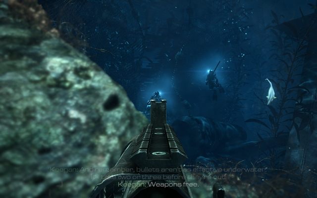 Pod wodą nikt nie usłyszy ich krzyków! - 12 - Into The Deep | Kampania - opis przejścia | Call of Duty Ghosts - Call of Duty: Ghosts - poradnik do gry
