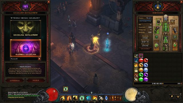 Aby otworzyć Głęboką Szczelinę wystarczy zaznaczyć tę opcję w Obelisku Nefalemów - Szczeliny Nefalemów | Opis mechanizmów rozgrywki w Diablo III - Diablo III: Reaper of Souls - poradnik do gry