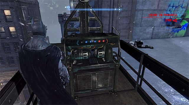 Winda - Wieża komunikacyjna w dzielnicy Brylantów | Wieże komunikacyjne (Comms Towers) - Batman: Arkham Origins - poradnik do gry