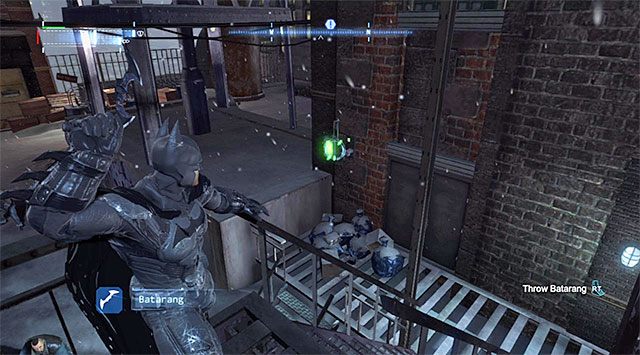 Wszystkie przekaźniki należy niszczyć z pomocą batarangów - Przekaźniki sieciowe Enigmy (Network Relays) | Przekaźniki i dostawcy danych Enigmy - Batman: Arkham Origins - poradnik do gry