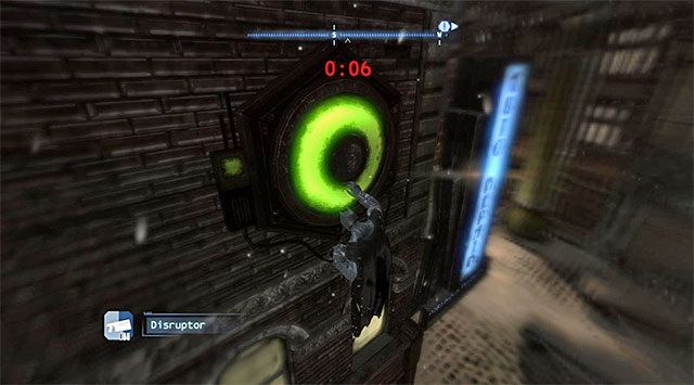 Zwróć się w stronę budynku zlokalizowanego po przeciwnej stronie ulicy i poszybuj w jego stronę - Plik z danymi 1 (Park Row) | Pakiety danych Enigmy (Enigma Datapacks) - Batman: Arkham Origins - poradnik do gry