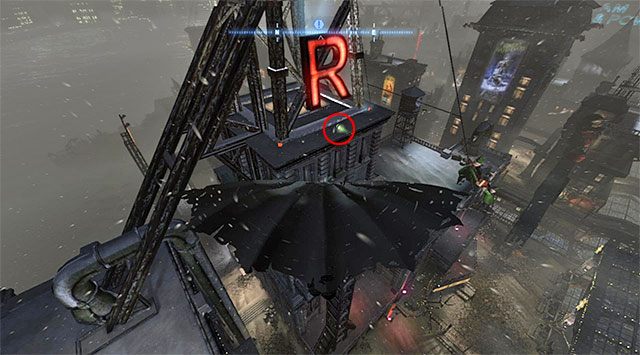 Rozpocznij na dachu wysokiego budynku na południowy-zachód od sekretu - Plik z danymi 3 (Zaułki) | Pakiety danych Enigmy (Enigma Datapacks) - Batman: Arkham Origins - poradnik do gry