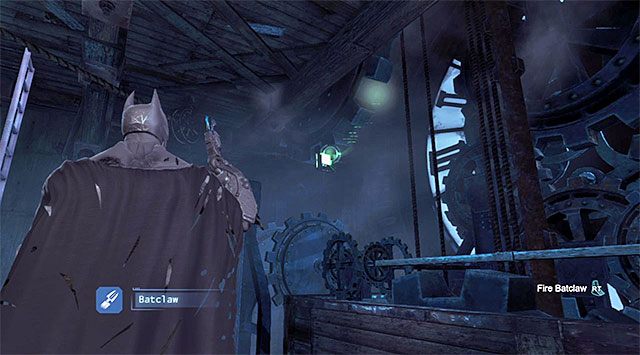 Sekret jest przyklejony do jednego z trybików - Plik z danymi 3 (Zaułki) | Pakiety danych Enigmy (Enigma Datapacks) - Batman: Arkham Origins - poradnik do gry