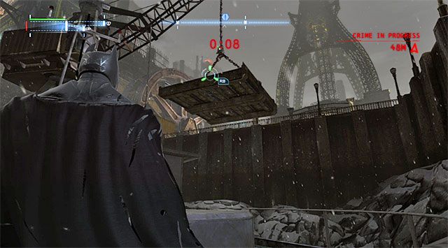 Użyj haka żeby szybko dotrzeć do wiszącej platformy - Plik z danymi 10 (Dzielnica przemysłowa) | Pakiety danych Enigmy (Enigma Datapacks) - Batman: Arkham Origins - poradnik do gry