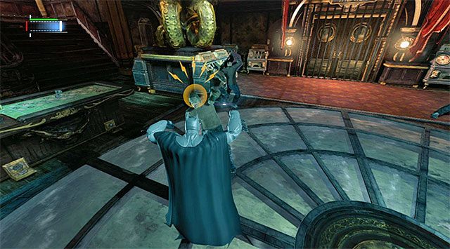 Atakuj najpierw wrogów z nożami i bronią palną - Uzyskaj dostęp do biura Pingwina - górny pokład | Główny wątek w Arkham Origins - Batman: Arkham Origins - poradnik do gry