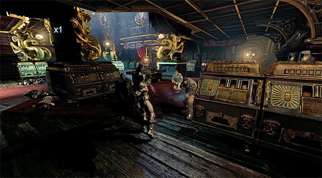 Nie dawaj się zbyt często trafiać - Uzyskaj dostęp do biura Pingwina - górny pokład | Główny wątek w Arkham Origins - Batman: Arkham Origins - poradnik do gry