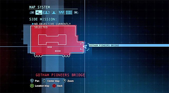 W trakcie odnajdywania sekretów skrywanych na Moście Pioneers Bridge w Gotham (pliki 11 i 12) zmuszony zostaniesz do odwiedzenia kilku pomieszczeń znajdujących się wewnątrz głównej konstrukcji mostu (są to m - Most Pioneers Bridge w Gotham - wejście do wewnętrznych pomieszczeń mostu | Pakiety danych Enigmy (Enigma Datapacks) - Batman: Arkham Origins - poradnik do gry