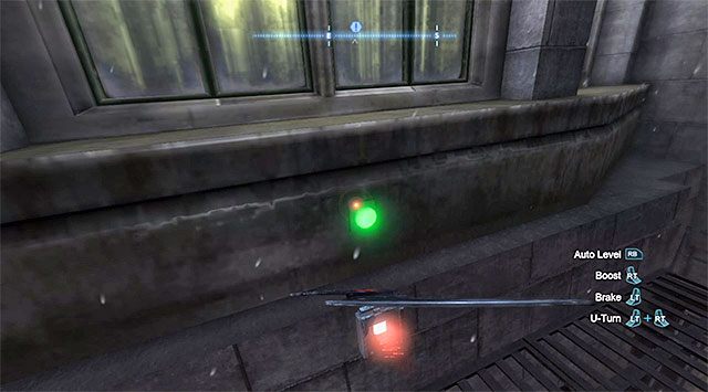 Zdalny batarang musi trafić w pojedynczy przycisk zlokalizowany nad skrzynką - Plik z danymi 11 (Most Pioneers Bridge w Gotham) | Pakiety danych Enigmy (Enigma Datapacks) - Batman: Arkham Origins - poradnik do gry