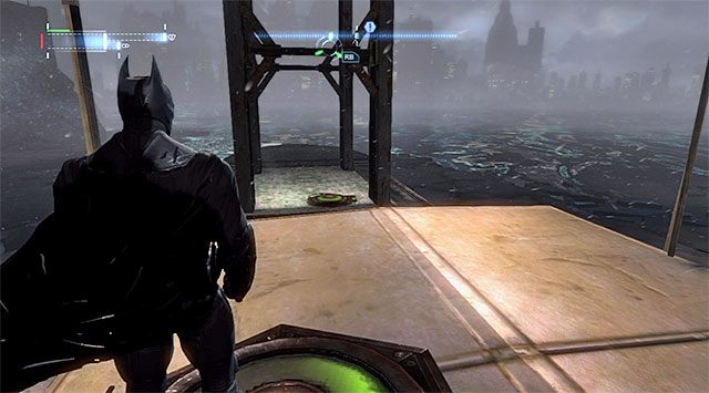 Dotrzyj do łodzi z dwoma płytami naciskowymi i skrzynką z sekretem - Plik z danymi 11 (Most Pioneers Bridge w Gotham) | Pakiety danych Enigmy (Enigma Datapacks) - Batman: Arkham Origins - poradnik do gry