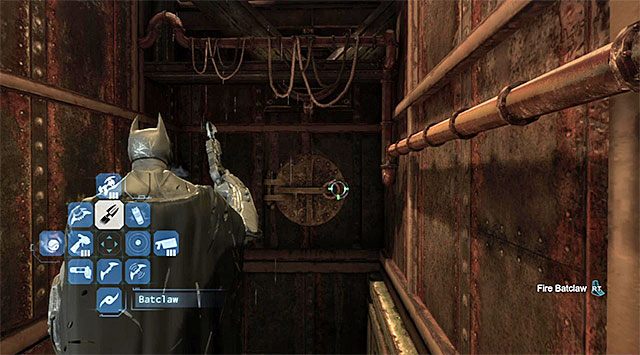 Rozpocznij na górnej półce na południowy-wschód od sekretu - Plik z danymi 11 (Most Pioneers Bridge w Gotham) | Pakiety danych Enigmy (Enigma Datapacks) - Batman: Arkham Origins - poradnik do gry