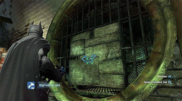 Ściana nadająca się do zniszczenia - Wgraj bazę przestępców do bat-komputera | Główny wątek w Batman Arkham Origins - Batman: Arkham Origins - poradnik do gry