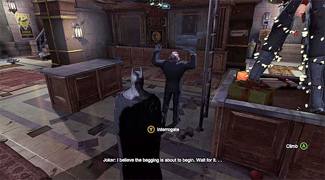 Musisz przesłuchać ostatniego bandytę - Pojmij Jokera | Główny wątek w Batman Arkham Origins - Batman: Arkham Origins - poradnik do gry