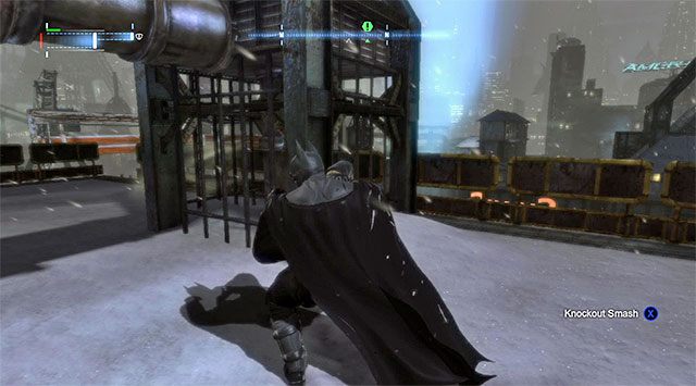 Pojedynczy przeciwnik - Zbadaj hutę - dotarcie do huty | Główny wątek w Batman Arkham Origins - Batman: Arkham Origins - poradnik do gry