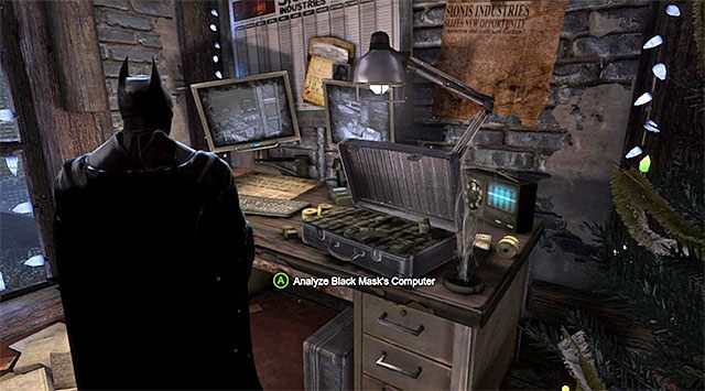 Komputer Sionisa - Zbadaj hutę - eksploracja huty | Główny wątek w Batman Arkham Origins - Batman: Arkham Origins - poradnik do gry