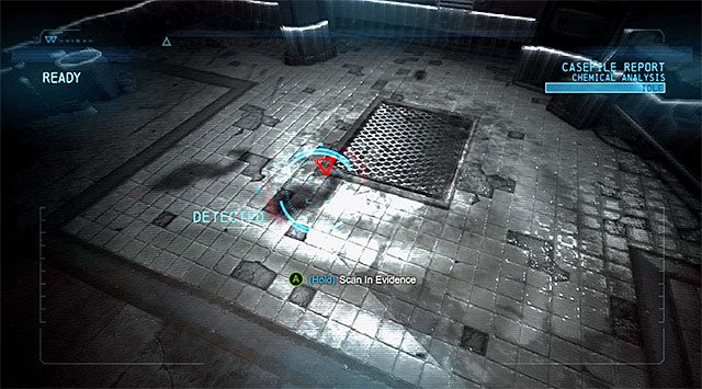 Pierwszy ślad - Przeskanuj próbkę trucizny Copperhead | Główny wątek w Batman Arkham Origins - Batman: Arkham Origins - poradnik do gry