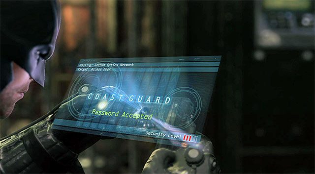 Pozostań w pomieszczeniu gospodarczym i skieruj się do południowego szybu windy - Odszukaj bomby Świetlika | Główny wątek w Batman Arkham Origins - Batman: Arkham Origins - poradnik do gry