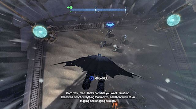 Zaskocz wrogów atakiem z powietrza - Odszukaj bomby Świetlika | Główny wątek w Batman Arkham Origins - Batman: Arkham Origins - poradnik do gry